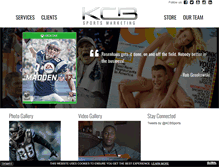 Tablet Screenshot of kcbsportsmarketing.com